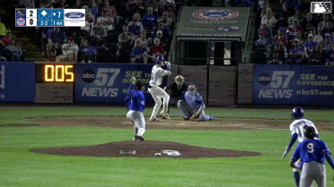 Caden Sorrell singles on a line drive to left fielder Zion Rose. Reginald Preciado scores.