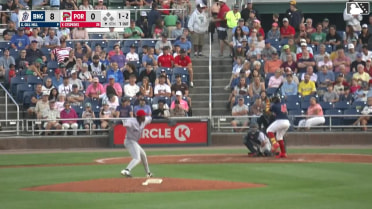 Yoeilin Cespedes homers (1) on a fly ball to left field.