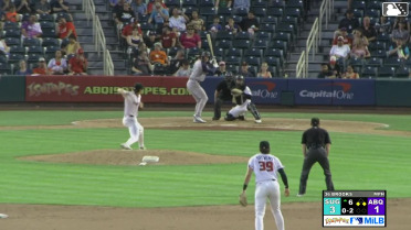 CJ Alexander singles on a line drive to left fielder Zac Veen. Joey Loperfido scores. Shay Whitcomb to 2nd.