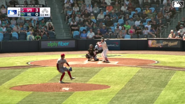 Carlos Virahonda homers (3) on a fly ball to left field.