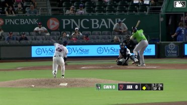 David McCabe singles on a line drive to right fielder Matthew Etzel. Jim Jarvis scores.