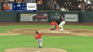 Jack Winkler homers (14) on a fly ball to center field. Luke Mann scores.