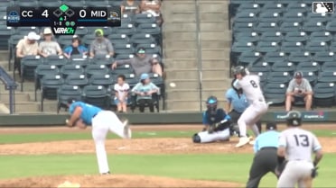 Tyler Whitaker triples (1) on a fly ball to center fielder Ryan Lasko. Will Bush scores.