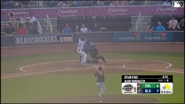 Dylan O'Rae singles on a ground ball to left fielder Logan Braunschweig. Matthew Wood scores. Jacob Hurtubise to 2nd.