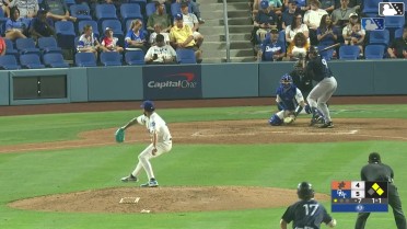 Aiden Taurek doubles (28) on a line drive to right fielder Ching-Hsien Ko. Dustin Crenshaw scores. Dervy Ventura to 3rd.