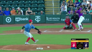 Luis Fragoza homers (14) on a fly ball to left field.