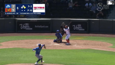 Euribiel Angeles strikes out swinging and Michael Stefanic caught stealing 2nd, catcher Seby Zavala to second baseman Austin Gauthier to catcher Seby Zavala.