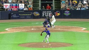 Eduardo Valencia homers (16) on a fly ball to left center field.