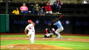 George Feliz triples (1) on a fly ball to right fielder Jakey Josepha. Connor Dykstra scores.