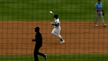 Tate Southisene hits his fifth homer of the year
