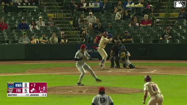 Orlando Martinez out on a sacrifice fly to center fielder Carson Roccaforte. Keyber Rodriguez scores. John Taylor to 3rd.