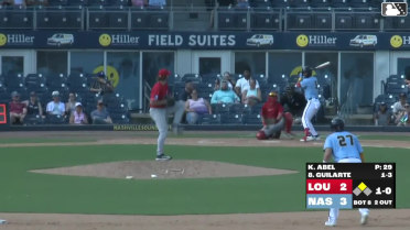 Kevin Abel In play, run(s) to Daniel Guilarte