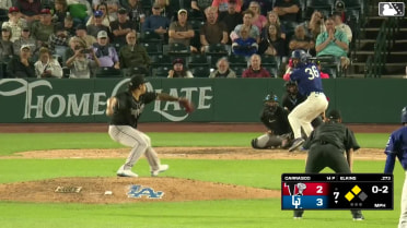 Jaron Elkins out on a sacrifice fly to center fielder Pedro Pineda. Charles Davalan scores. Emil Morales to 3rd.