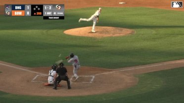 Trace Bright's sixth strikeout