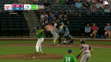 Lazaro Montes singles on a ground ball to center fielder Kendall George. Hunter Fitz-Gerald scores.