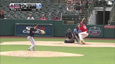 Yohel Pozo homers (2) on a fly ball to left center field.