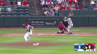 Kala'i Rosario strikes out swinging.