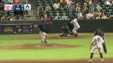 Jake Rucker doubles (8) on a sharp line drive to right fielder Chase Call. Jay Thomason scores. Caden Kendle scores. Garrett Spain scores. Jake Rucker scores.