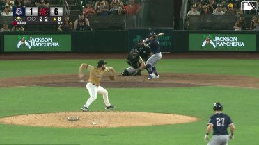 Cody Freeman singles on a ground ball to center fielder Jonah Cox. Jarred Kelenic scores.