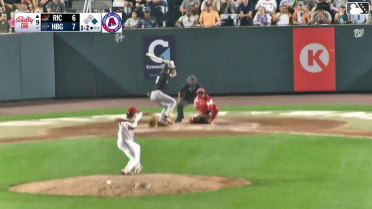 Trevor Cohen triples (2) on a fly ball to right fielder T.J. White. Jean Carlos Sió scores.