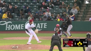 Marco Dinges hits a grand slam (6) to left field. Daniel Dickinson scores. Andrick Nava scores. Braylon Payne scores.