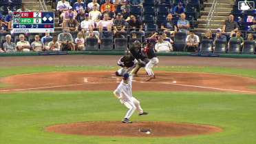 Seth Stephenson singles on a line drive to left fielder Zach Kokoska. E.J. Exposito scores. Luke Shliger to 2nd.
