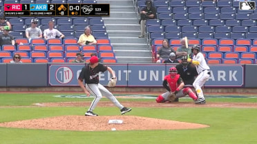 Jose Devers singles on a soft bunt ground ball to first baseman Sabin Ceballos. Joe Lampe scores. Alex Mooney to 3rd.
