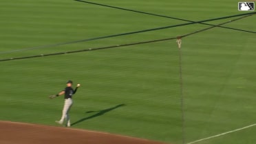 Andrew Velazquez's sliding catch