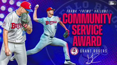 Grant Rogers earns Bisons Community Service Award