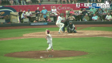 Ben McLaughlin homers (1) on a fly ball to right center field.