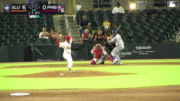 Antonio Jimenez homers (1) on a fly ball to left center field.