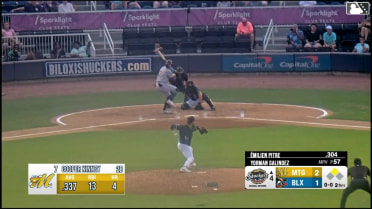 Cooper Kinney homers (5) on a fly ball to left center field. Émilien Pitre scores.
