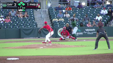 Kyle Henley singles on a ground ball to center fielder Yordalin Peña. Drew Davies scores. Ichiro Cano scores. Jacob Friend to 3rd.