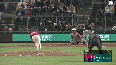 Marcos Castañon singles on a line drive to left fielder Axel Sanchez. Carlos Rodríguez scores. Nick Solak to 2nd.