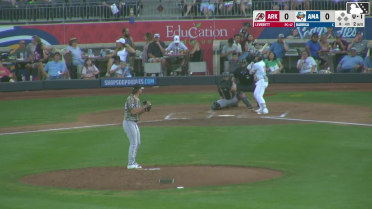 Alberto Barriga homers (4) on a fly ball to left center field. Ben McLaughlin scores.
