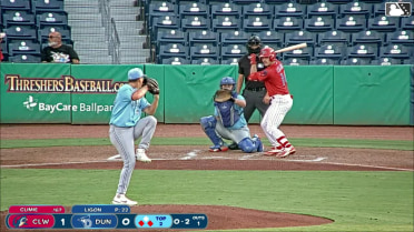 Cade Climie singles on a line drive to right fielder Enmanuel Bonilla. Matt Quintanar scores. Will Vierling to 3rd.
