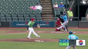 Noah Cardenas homers (5) on a fly ball to left center field. Cody Morissette scores.