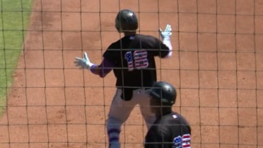 Enyervert Perez's first full-season hit