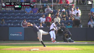 A.J. Ewing's first hit for Double-A Binghamton