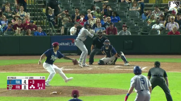 Josue De Paula walks. Joe Vetrano scores. Kole Myers to 3rd. Kendall George to 2nd.