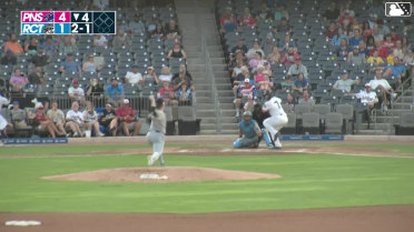 Juan Flores homers (2) on a fly ball to left center field.