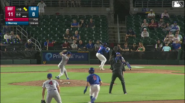 BJ Murray singles on a ground ball to left fielder Carlos Mendoza. Ben Cowles scores. Brett Bateman to 3rd.