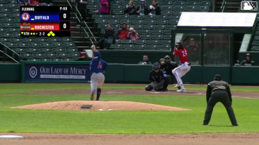 Andrew Pinckney singles on a fly ball to center fielder Je'Von Ward. Dylan Crews scores. Andrés Chaparro scores. Riley Adams to 2nd.