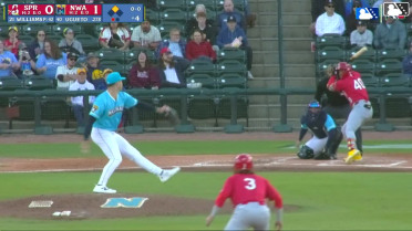 Miguel Ugueto doubles (6) on a line drive to right fielder Rudy Martin Jr. Noah Mendlinger scores. Miguel Ugueto out at 3rd on the throw, right fielder Rudy Martin Jr. to second baseman Justin Johnson to third baseman Sam Kulasingam.