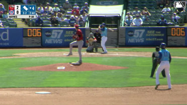 Jagger Haynes' eighth strikeout