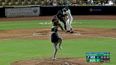 Parker Brosius homers (2) on a fly ball to left center field.