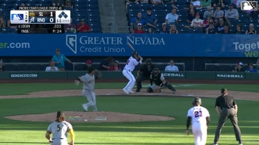 Huascar Ynoa In play, run(s) to Gavin Logan