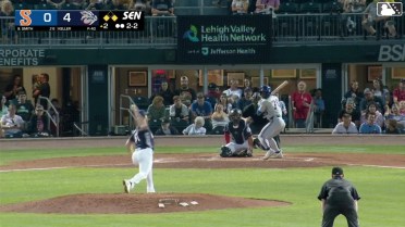 D'Andre Smith singles on a line drive to center fielder Steward Berroa. Nick Lorusso scores. Shawn Ross to 3rd.