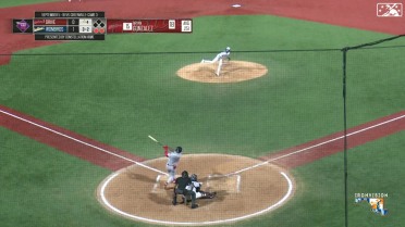 Walker Powell strikes out his sixth batter of game