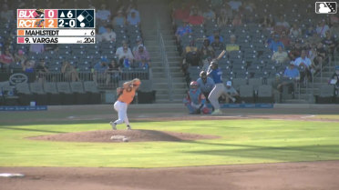Jheremy Vargas singles on a ground ball to center fielder Anthony Scull. Mark Coley II scores.